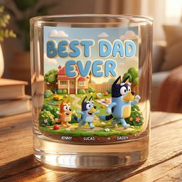 Best Dad Ever Glass Mug - Personalized Gifts For Dad - Photo 3