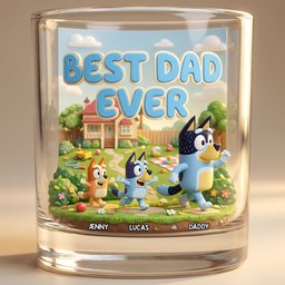 Best Dad Ever Glass Mug - Personalized Gifts For Dad - Photo 2