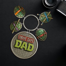 Drive Safe Dad Keychain - Personalized Christmas Gifts For Dad - Photo 2