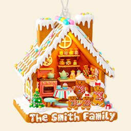 Gingerbread Family Christmas Ornament Personalized Gifts For Family - Photo 3