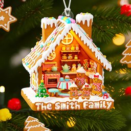 Gingerbread Family Christmas Ornament Personalized Gifts For Family - Photo 2