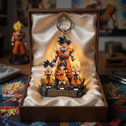 Power Dad Acrylic Keychain - Personalized Father's Day Gifts - Photo 3