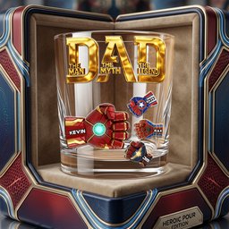 Dad The Legend Glass Mug - Personalized Gifts For Dad - Photo 3