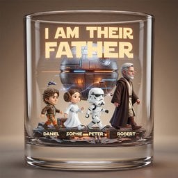 Cosmic Dad and Kids Round Glass - Personalized Gifts For Dad - Photo 4