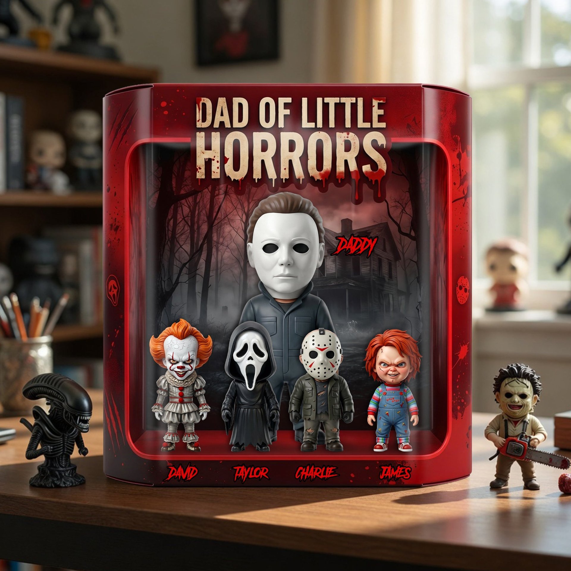 Dad Of Little Horrors Acrylic Plaque - Personalized Gifts For Dads - Photo 1