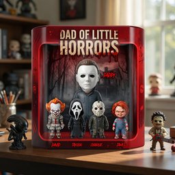 Dad Of Little Horrors Acrylic Plaque - Personalized Gifts For Dads - Photo 1