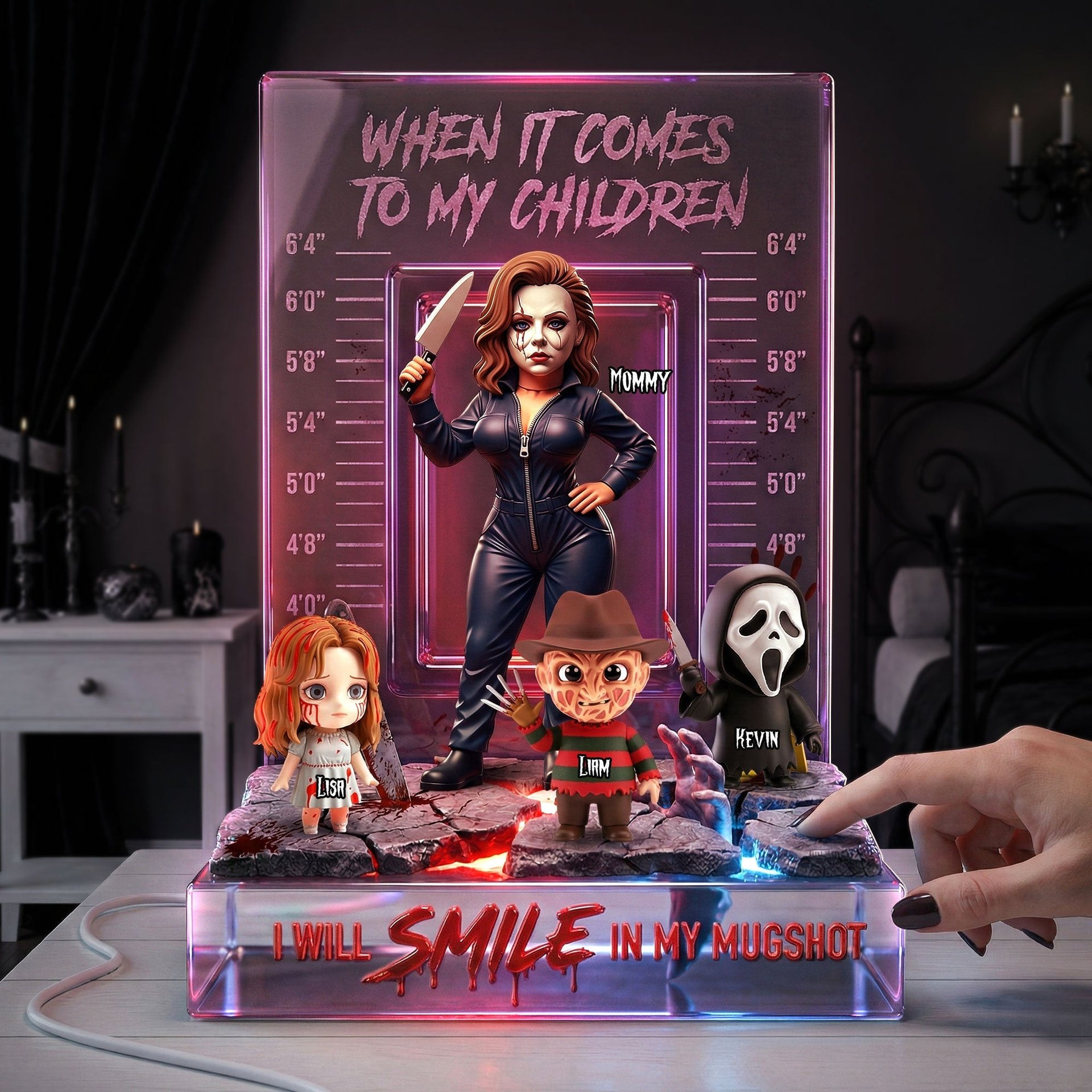 Fun Crime Mom Acrylic Light Box, Personalized Gifts For Moms - Photo 1
