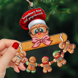 Personalized Gifts For Grandma Gingerbread Christmas Ornament - Photo 3