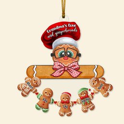 Personalized Gifts For Grandma Gingerbread Christmas Ornament - Photo 4