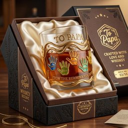 Papa’s Pride Glass Mug Personalized Father's Day Gifts - Photo 3