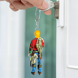 Lineman Keychain - Personalized Gifts For Lineman - Photo 4