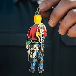 Lineman Keychain - Personalized Gifts For Lineman - Photo 2