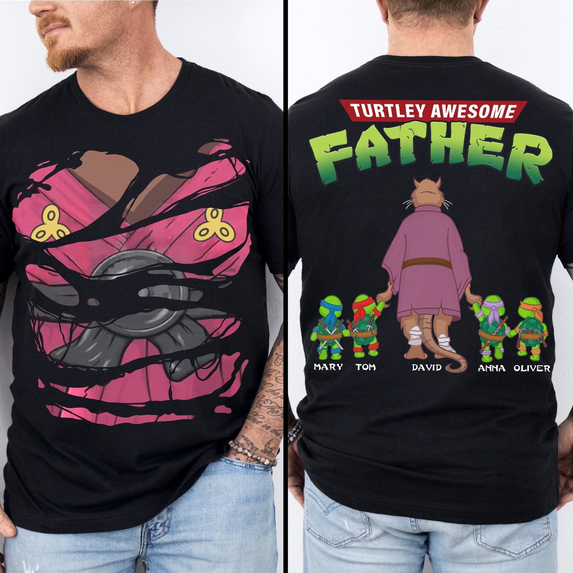 Awesome Father Shirt – Personalized Christmas Gifts For Dad - Photo 1