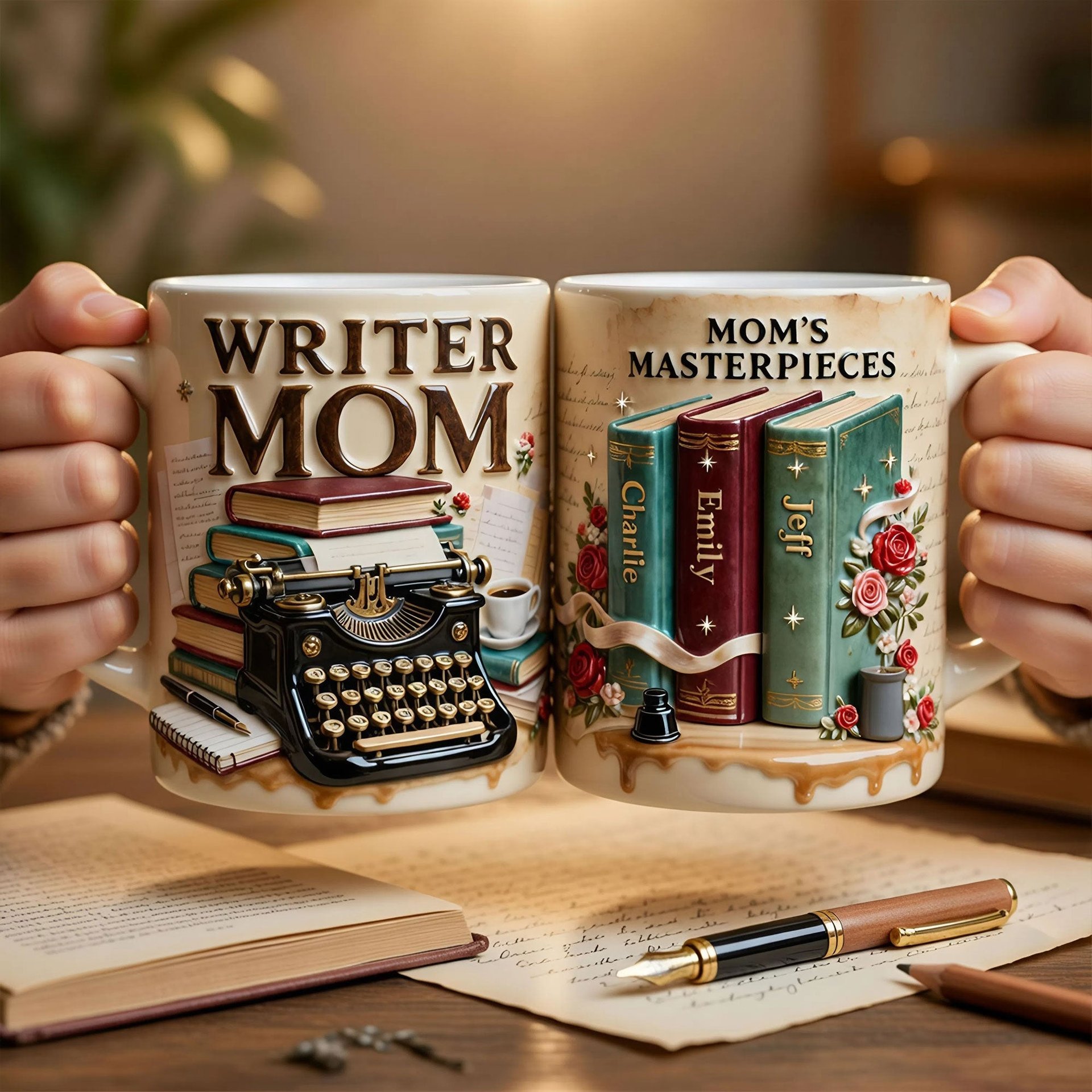Writer Mom Coffee Mug - Personalized Gifts For Mother's Day - Photo 1