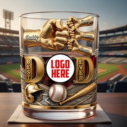 Legendary Baseball Dad Whiskey Glass - Personalized Gifts For Dad - Photo 3