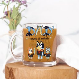 Magic Dog Dad Glass Mug - Personalized Gifts For Dad - Photo 4