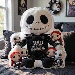 Dad Of Little Horrors Custom Pillow - Personalized Gifts For Dad - Photo 2