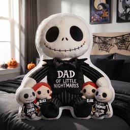 Dad Of Little Horrors Custom Pillow - Personalized Gifts For Dad - Photo 3