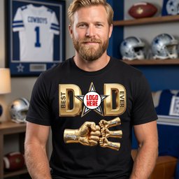 Game Day Dad & Kids Matching Shirt - Personalized Gift For Sporty Dads - Photo 1