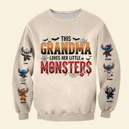 Little Spooky Monster Shirt - Personalized Gifts For Grandma - Photo 3