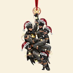 Night Hero Family Tree Ornament, Personalized Gifts For Family - Photo 4