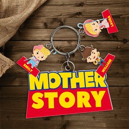 Mom Story Keychain - Personalized Christmas Gifts For Mom - Photo 4