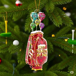 Golf Family Hand Christmas Ornament Personalized Gifts For Family - Photo 2