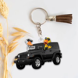 Personalized Gifts For Off-road Lovers Keychain, Happy Ducks - Photo 3