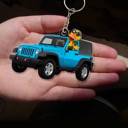 Personalized Gifts For Off-road Lovers Keychain, Happy Ducks - Photo 2