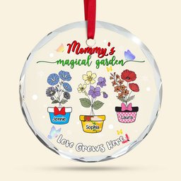 Personalized Christmas Gifts For Mom Ornament, Mom's Magical Garden - Photo 4