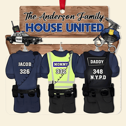 Personalized Gift For Police Family Christmas Ornament - Photo 6