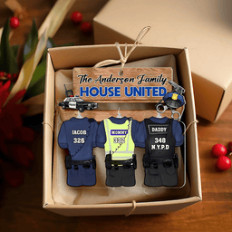 Personalized Gift For Police Family Christmas Ornament - Photo 5