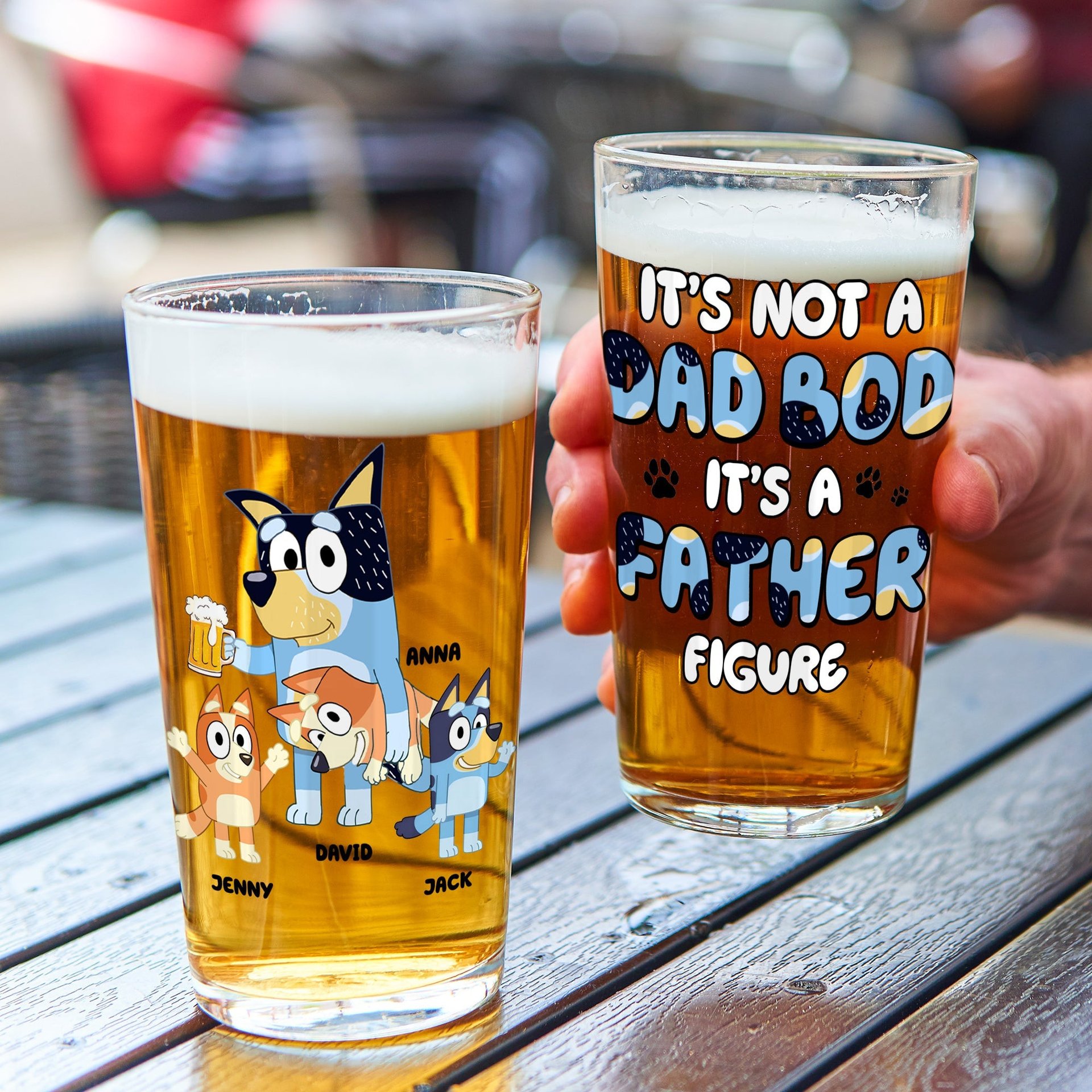Personalized Gifts For Dad Beer Glass - Photo 1