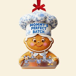 Grandma's Gingerbread Toile de Jouy Ornament - Personalized Gifts For Grandma Christmas Ornament - Photo 2
