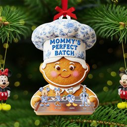 Grandma's Gingerbread Toile de Jouy Ornament - Personalized Gifts For Grandma Christmas Ornament - Photo 3