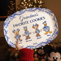 Grandma's Cookies Christmas Resin Plate Personalized Gifts For Grandma - Photo 3