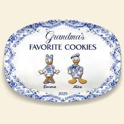 Grandma's Cookies Christmas Resin Plate Personalized Gifts For Grandma - Photo 4
