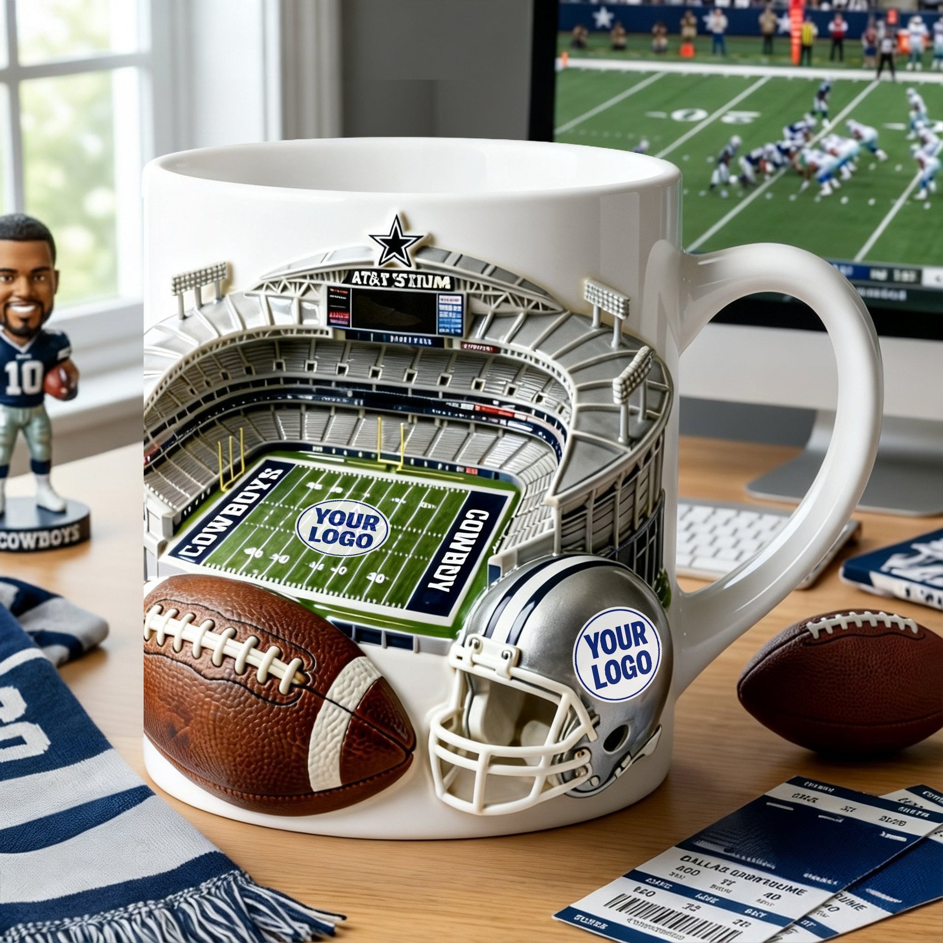 Game Day Stadium Coffee Mug - Personalized Gift For Sporty Lovers - Photo 1