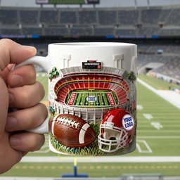 Game Day Stadium Coffee Mug - Personalized Gift For Sporty Lovers - Photo 3
