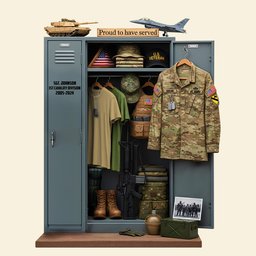 Proud To Serve Christmas Plaque – Custom Keepsake For Veterans - Photo 4