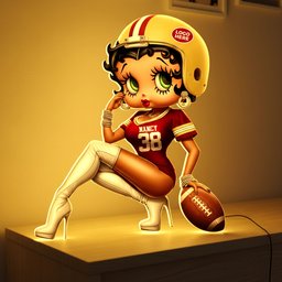 Retro Cute Girl Light Box – Personalized Gift For Sport Lovers - Photo 2