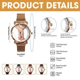 Cartoon Character Mesh Strap Quartz Watch – Personalized Gifts for Nurse - Photo 5