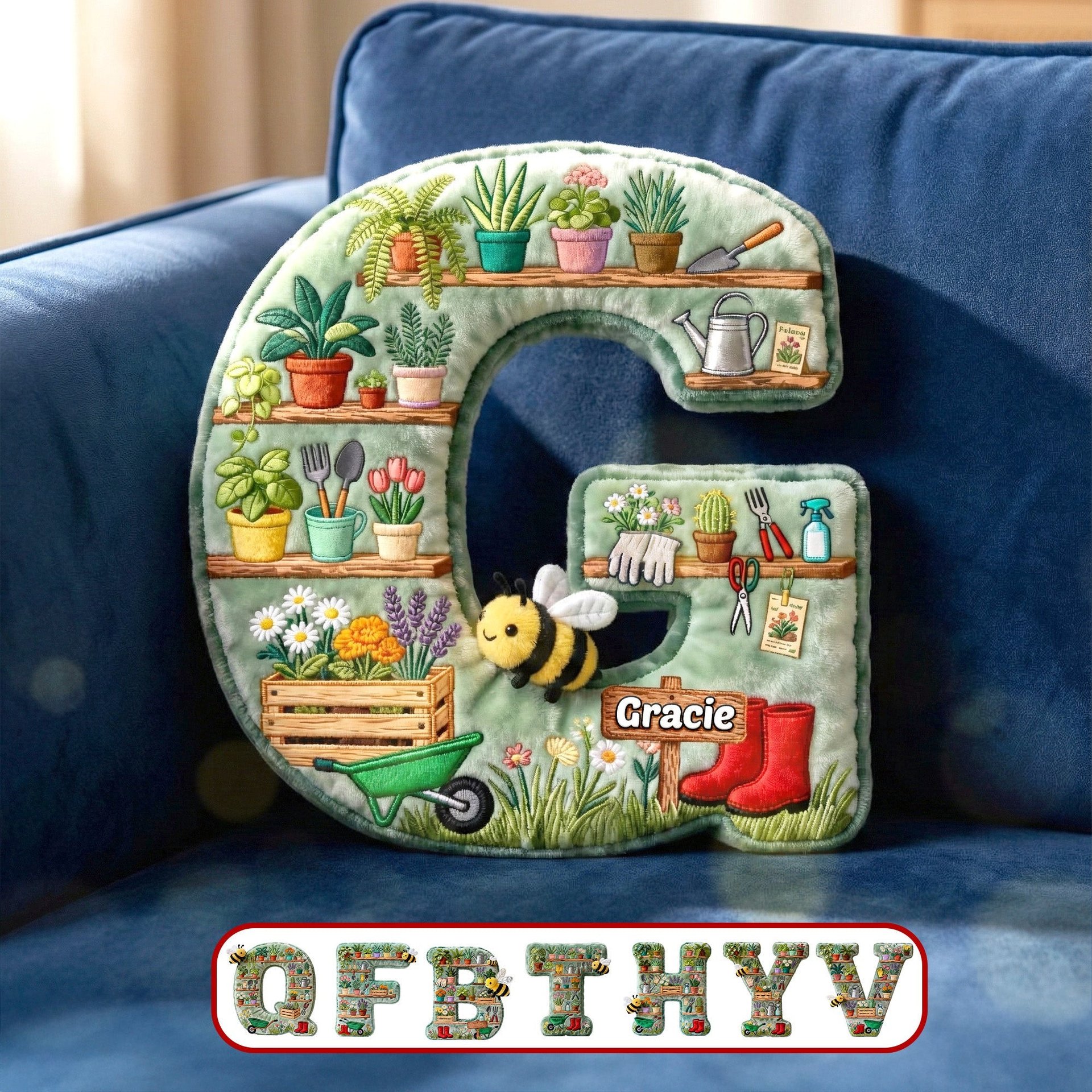 Dream Garden Shaped Pillow, Personalized Gifts For Gardening Lovers - Photo 1