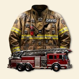 Firefighter Hero Hanging Wall Clock Personalized Gifts For Firefighter - Photo 3