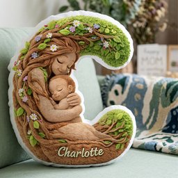 Forest Mom Alphabet Custom Shaped Pillow - Personalized Gifts For Mother - Photo 4