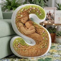 Forest Mom Alphabet Custom Shaped Pillow - Personalized Gifts For Mother - Photo 3