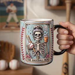 Fun Waiting Baseball Mom Tarot Card Magic Mug - Personalized Gifts For Baseball Mom - Photo 3