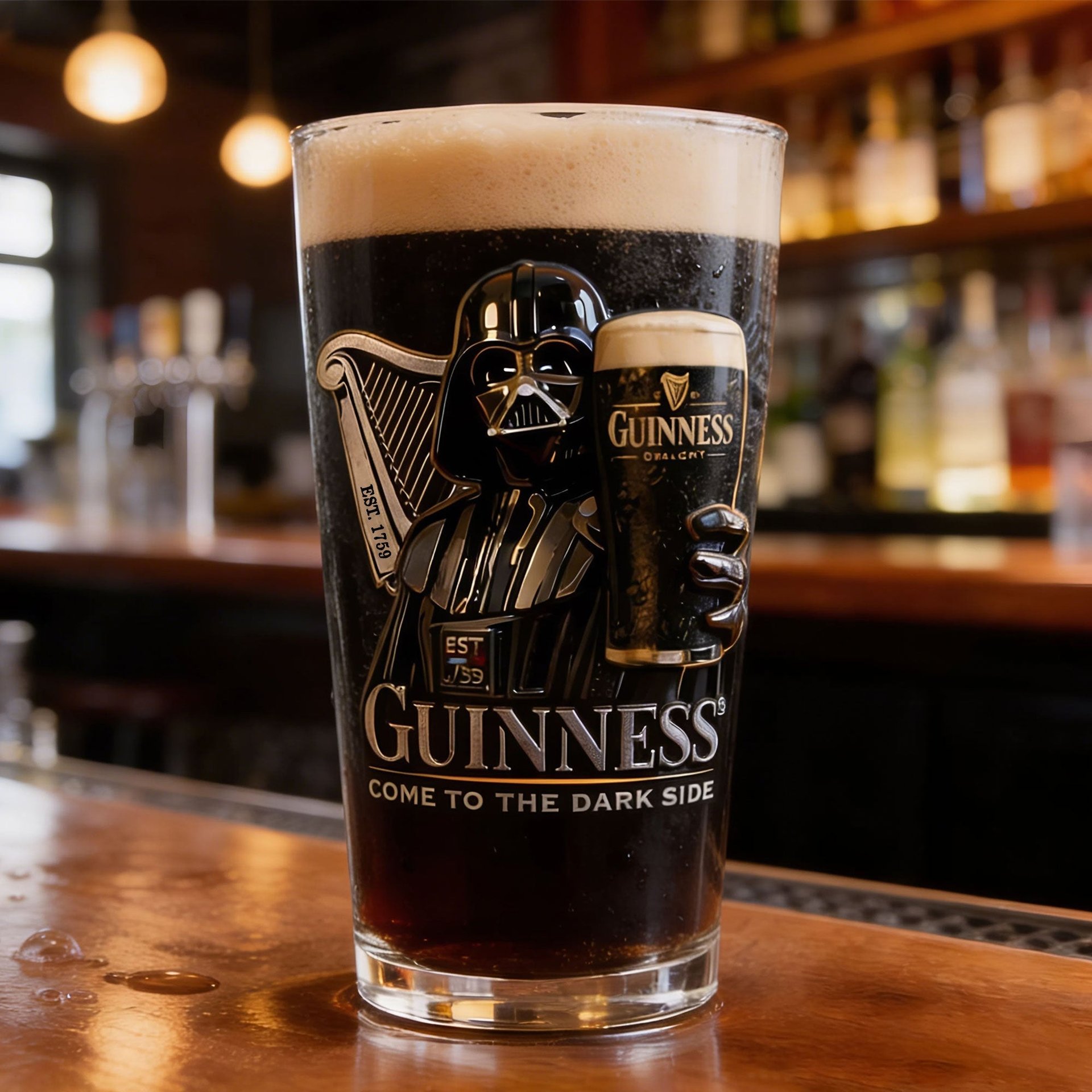 Futuristic Space Warrior Beer Glass - Personalized Gifts - Photo 1