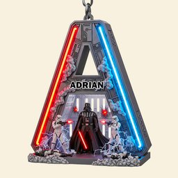 Galaxy Alphabet Keychain Personalized Gifts For Fans - Photo 3