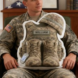 Honoring Heroes Pillow Personalized Gifts for Veterans - Photo 4